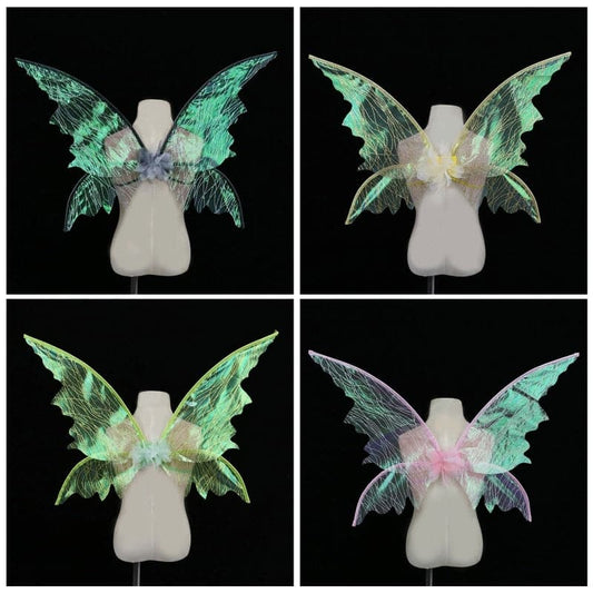 Halloween Cosplay Fairy Angel Wing Insect Theme Costume Dazzling Butterfly Wing Wholesale