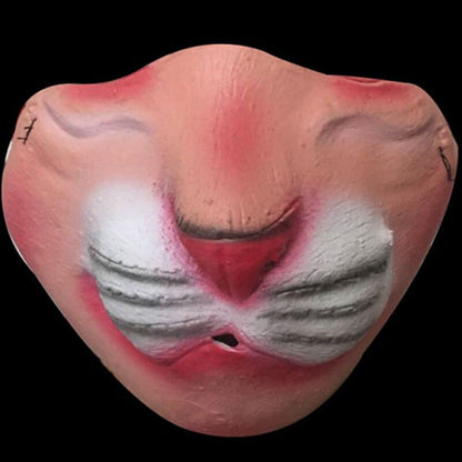 Latex Half Face Clown Mask Cosplay Props Humorous Elastic Band Horrible Scary Masks Adult Party Funny Halloween Decoration 2023