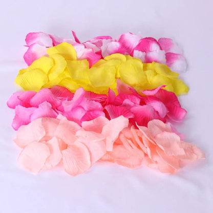 Rose petal non-woven fabric stack 1000 wedding bar celebration hand held decorative props simulation flowers