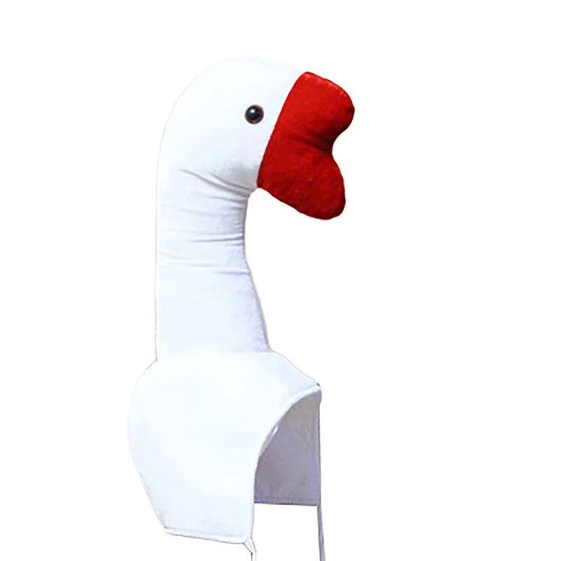 Cute Plush Funny Goose Shape Hat Adult Kids Halloween Party Cosplay Animal Hat