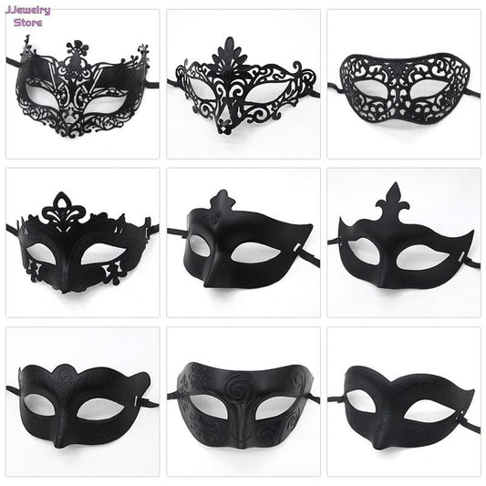 1 Piece Masquerade Tiara Halloween Sexy Eye Mask for Women Men Fancy Dress Carnival Dress Costume Party Supplies