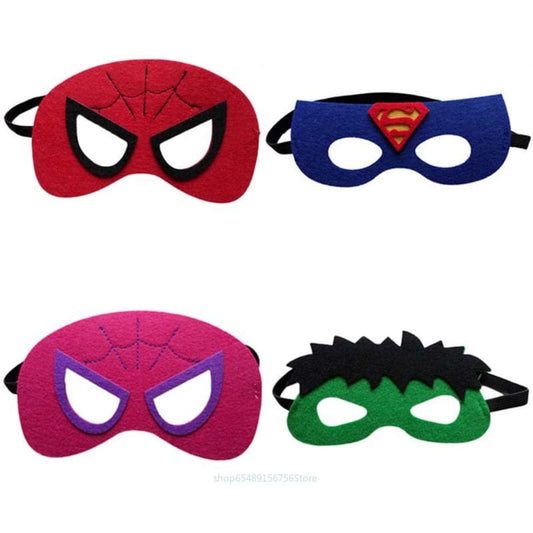 Disney Superhero Mask Cosplay Spiderman Hulk Captain America Iron Man Kids Party Dress Up Halloween Christmas Gift Felt Mask