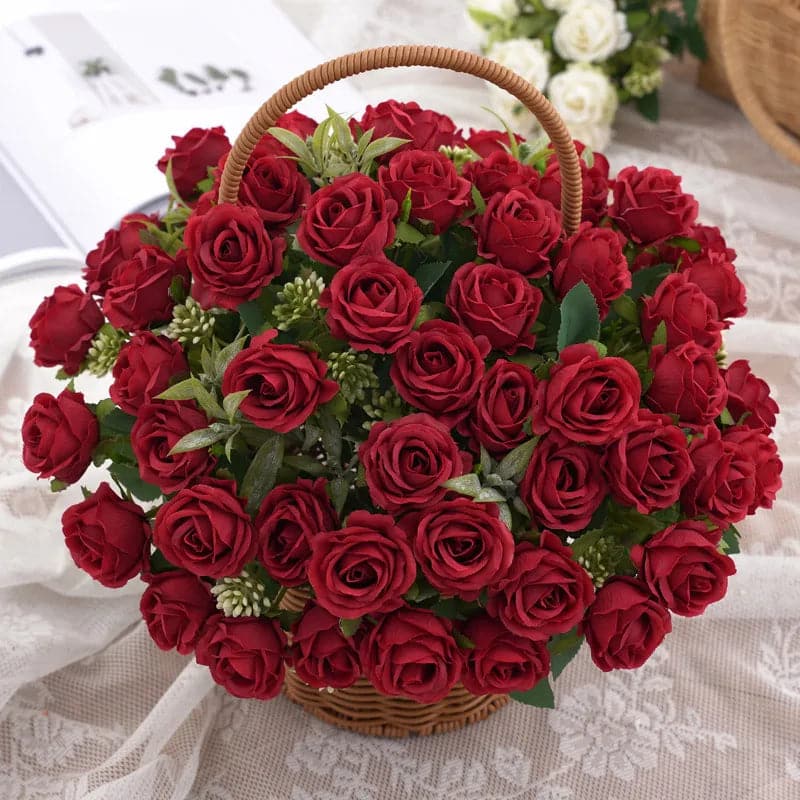 Artificial Red Rose Bouquet for Gift - Artificial Flowers for Valentine