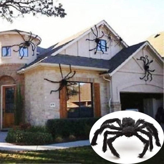 Black Spider Halloween Decoration: Various Sizes
