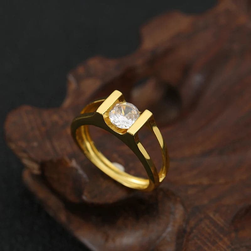 White Zircon Ring for Men - Jewelry Accessories