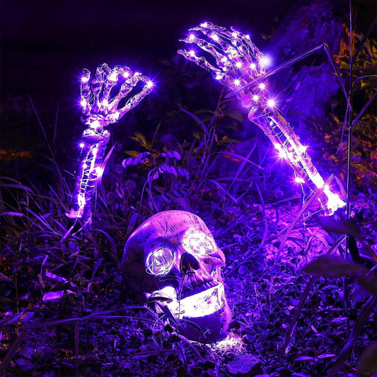 Halloween LED Skeleton Stake Decoration: Creepy Lights