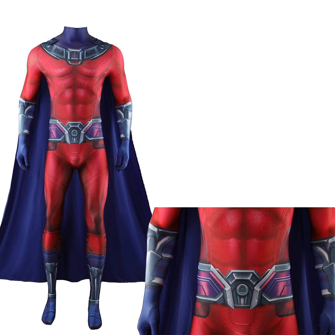 X-Men 97 Magneto Cosplay Costume Superhero 3D Printed Bodysuit X-Men 97 Magneto Spandex Outfit Cosplay Halloween Costume