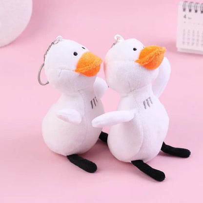 Cute Plush Duck Doll Keychain Cartoon Lovely Duck Car Bag Accessory Boy Girl Couple Fluffy Toys Keyring Cute Animal Gifts
