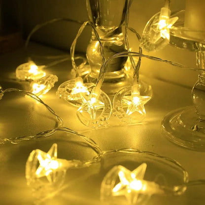 2023 Christmas Lights Snowflake String Lights Fairy Lights Waterproof Star Ball LED Lamp for Home Christmas Tree Garden Decor