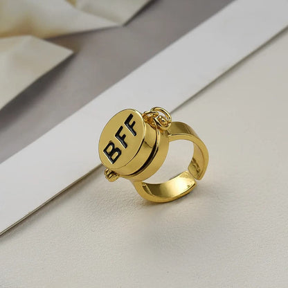 Cute Anime Aesthetic Couple Ring - Trend Bff Ring for Couples
