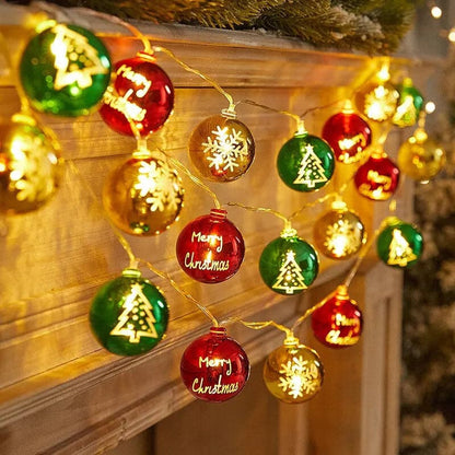 1.5M10Led Christmas Santa Claus Snowman Light String Xmas Tree Decorative Illumination Merry Christma Party Decor Happy New Year