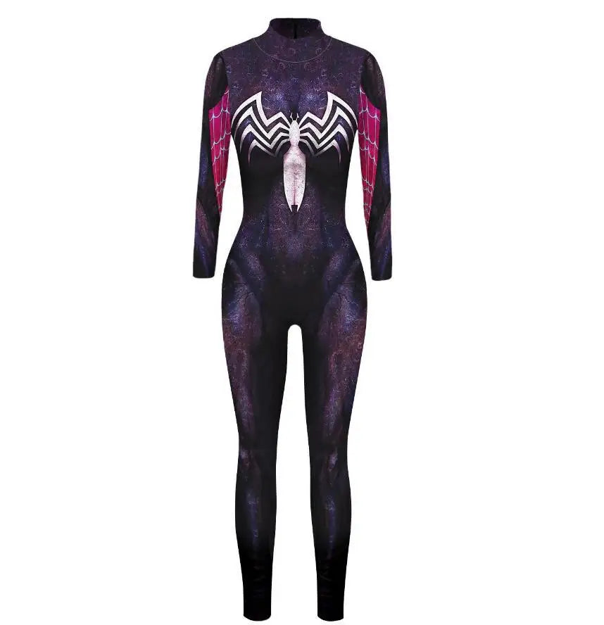 Spiderman Cosplay Woman Sexy Zentai Suit Spandex Bodysuit Superhero SPIDERMAN Costume Halloween Carnival Fancy Dress Jumpsuit