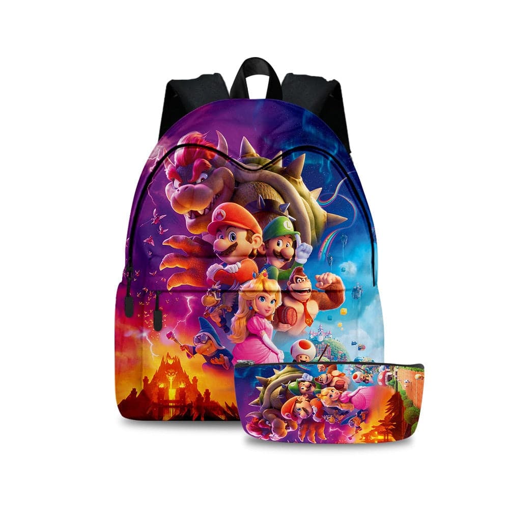 Super Mario Brothers Backpack Set: 3D Movie Inspired