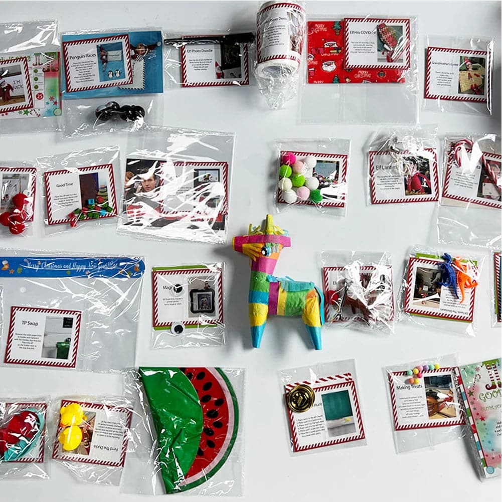 24 Day Elf Kits of Christmas 2023 New Fun Elf Activities Elf Props The Elf on The Shelf Christmas Elf Kit Christmas Kids Gifts