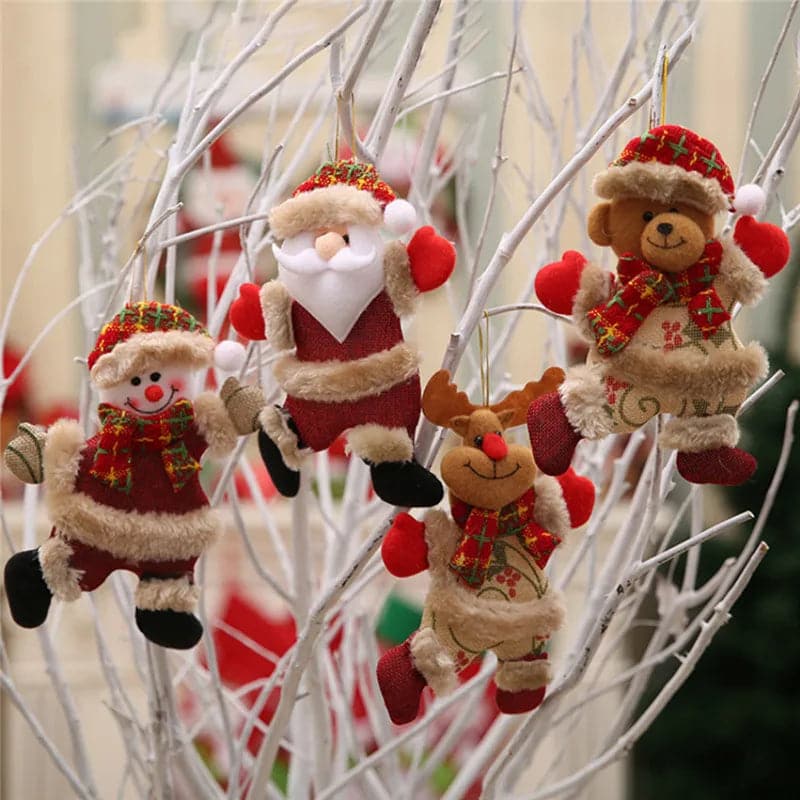 Dancing Santa Merry Christmas Ornaments xmas Tree Hanging Toys Christmas Tree Decoration Home Decor Present Xmas Children'S Gift
