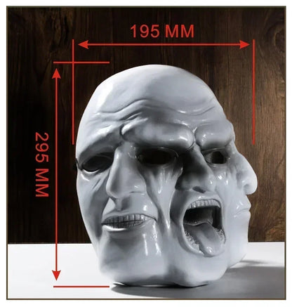 2024 Newest Hot New Creative Ghost Face Hollywood Harvest Day 2Payday Three Faced Resin Mask Halloween Horror Role Playing