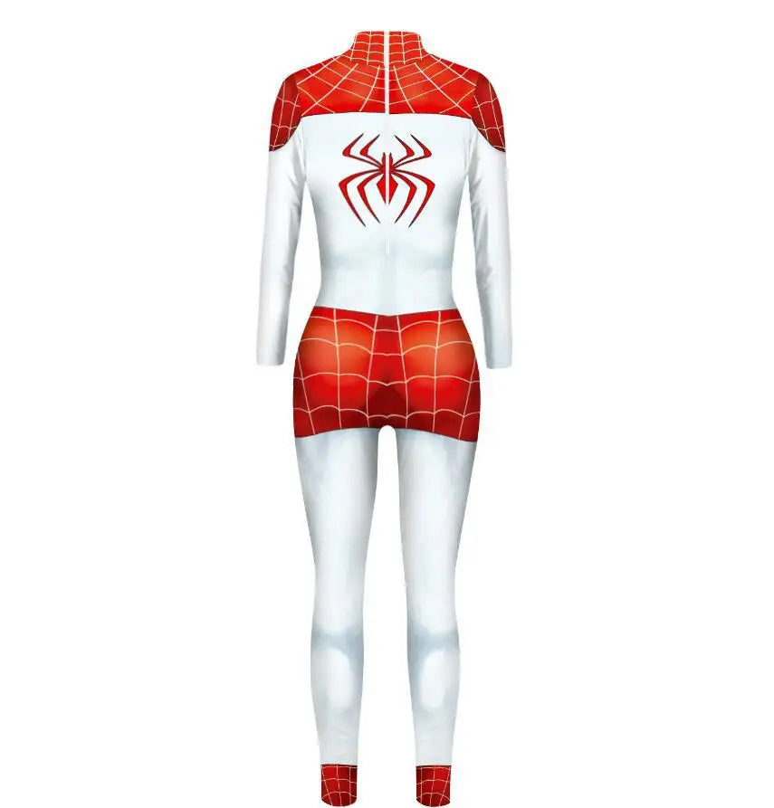 Spiderman Cosplay Woman Sexy Zentai Suit Spandex Bodysuit Superhero SPIDERMAN Costume Halloween Carnival Fancy Dress Jumpsuit