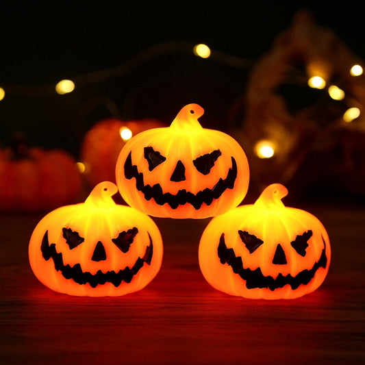 Halloween LED Pumpkin Light String Horror Skull Ghost Lamp Holloween Party Decoration for Home Haunted House Ornaments 2023