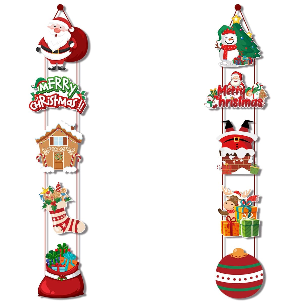 Merry Christmas Door Hanging Banner Decoration