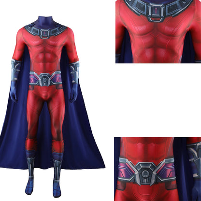 X-Men 97 Magneto Cosplay Costume Superhero 3D Printed Bodysuit X-Men 97 Magneto Spandex Outfit Cosplay Halloween Costume