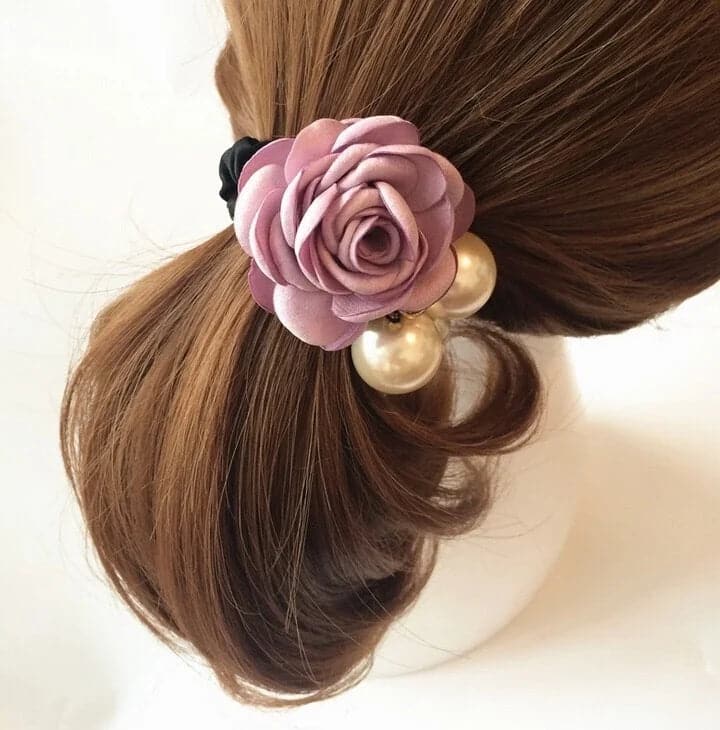 Big Rose Flower Pearl Hair Bands - Girls Hair Accessories