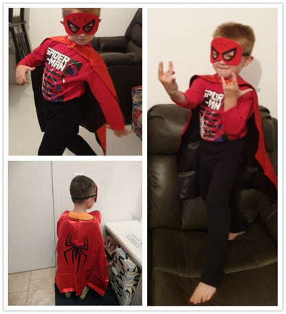 Superhero Capes Kids Birthday Party Halloween Costume Spider Costume Halloween Costume for Kids