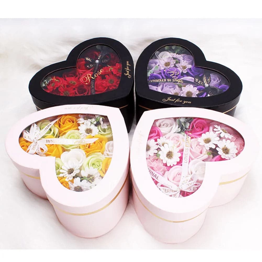 Heart-Shaped Rose Gift Box - Eternal Rose Bouquet
