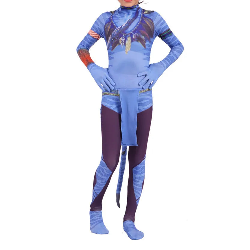 MINISO Costume for Kids Cosplay Children Boy and Girl  Avatar The Way of Water Alien Christmas Halloween and Masquerade Party